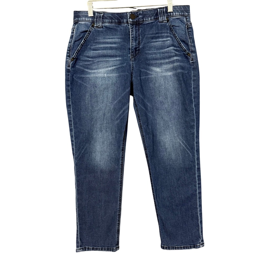 Democracy Ab Solution Jeans Women 10 Blue Straight Leg Stretch BN20308PB6